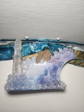 Thomas Kinkade Numbered Piece Decorative Lighthouse Wave Figurine -